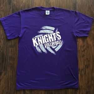Womens “Knights Volleyball” Themed T-Shirt, Size:M